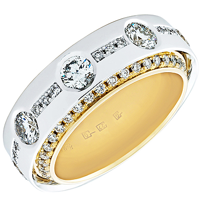 Кольцо с бриллиантом Арт-Модерн 010563