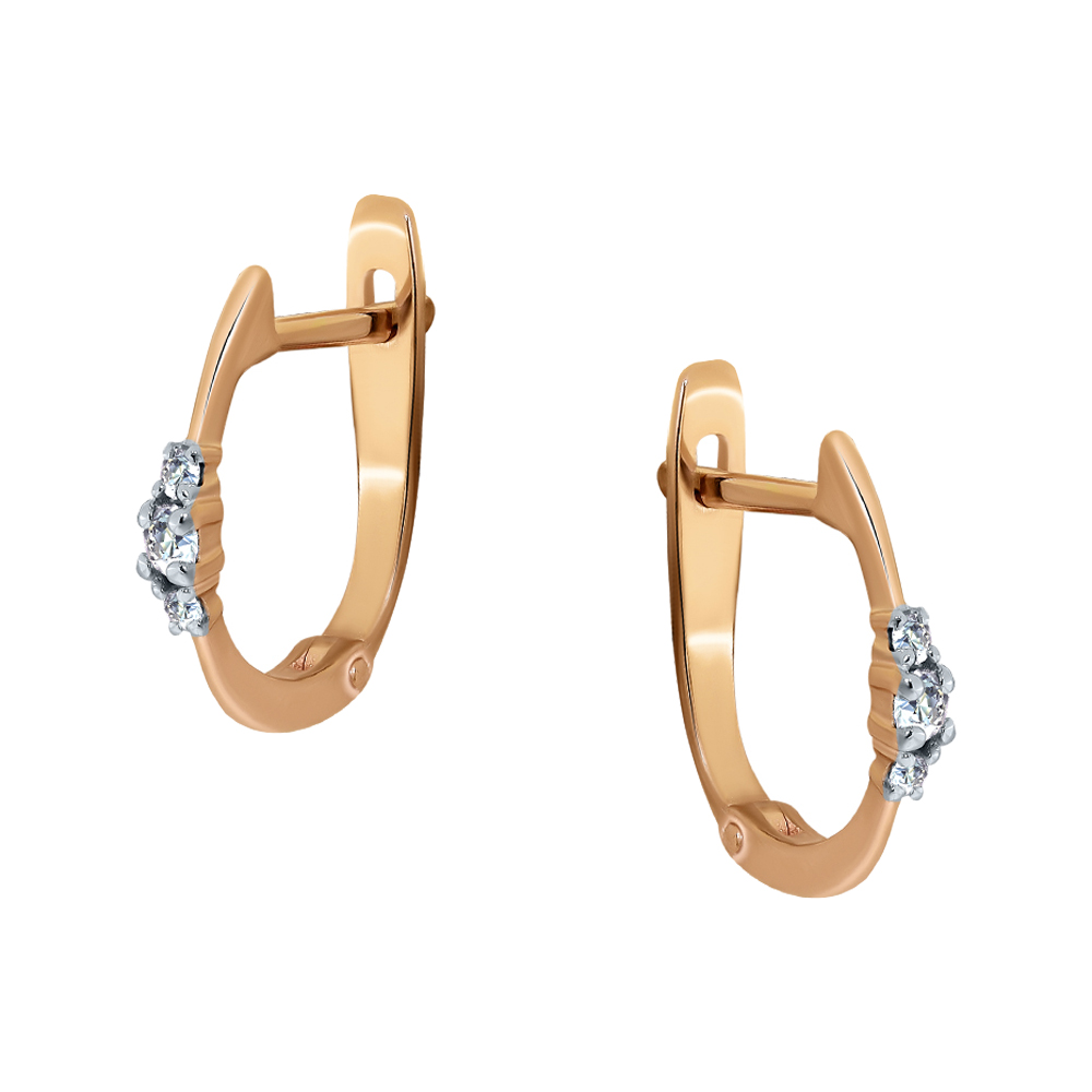 Серьги с бриллиантом АРИНА 1049282-11240