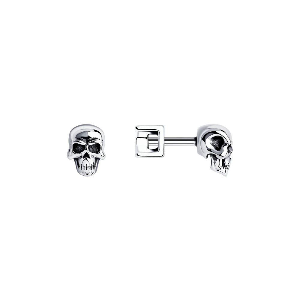 Серьги пуссеты из серебра SOKOLOV 95020076