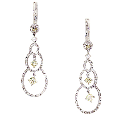 Серьги с бриллиантом Бриант EW00443D