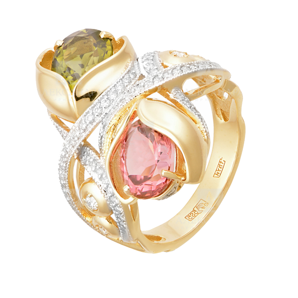 Кольцо с бриллиантом АЛЕКСАНДРА 8011780