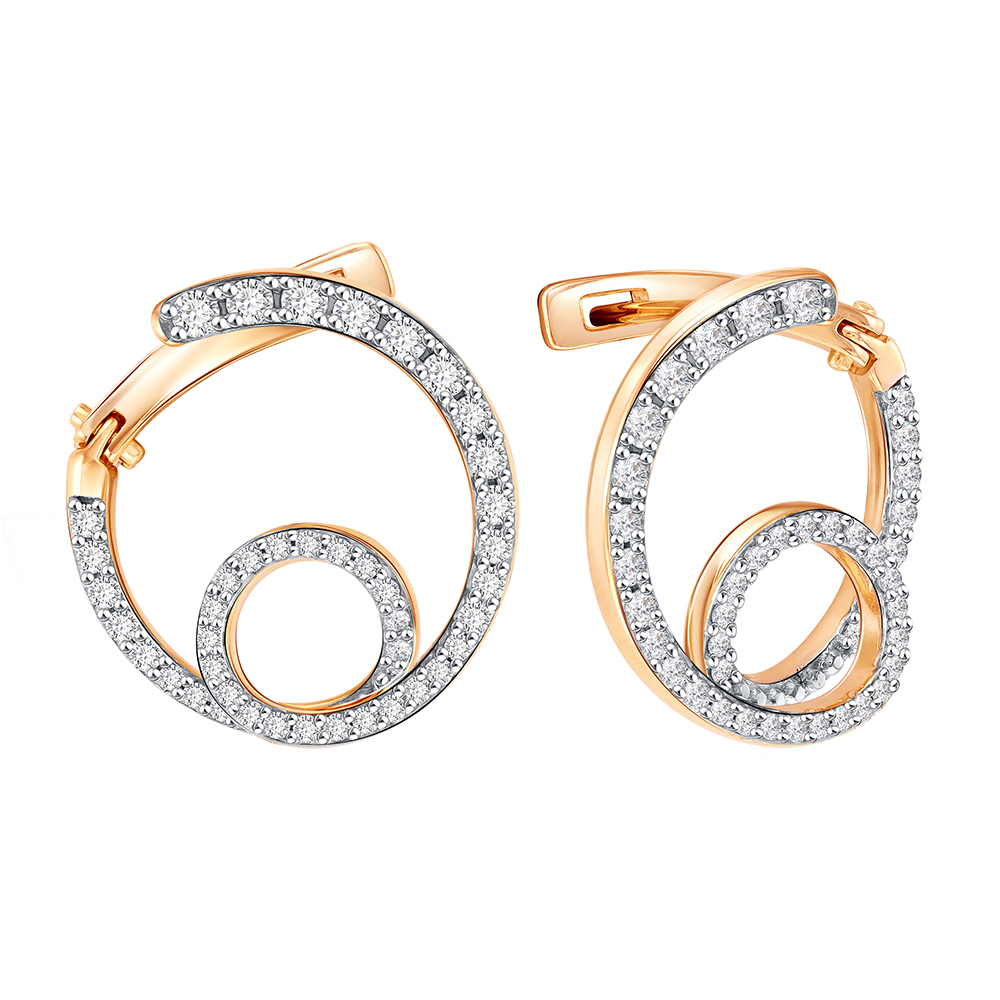 Серьги из золота ZOLOTYE UZORY 04-62-0335-01