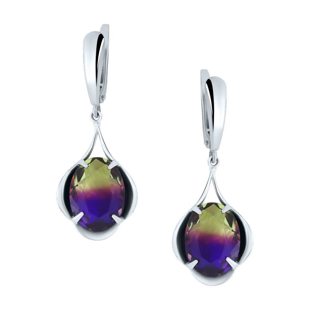 Серьги из серебра Silver 925 АР СИ-ЛОПУХ М.
