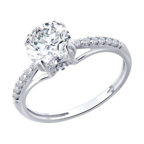 Кольцо помолвочное из серебра SOKOLOV 94-110-00035-1