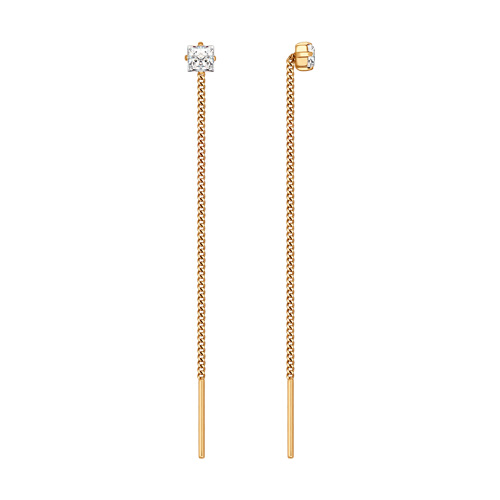 Серьги продежки из золота SOKOLOV 020608