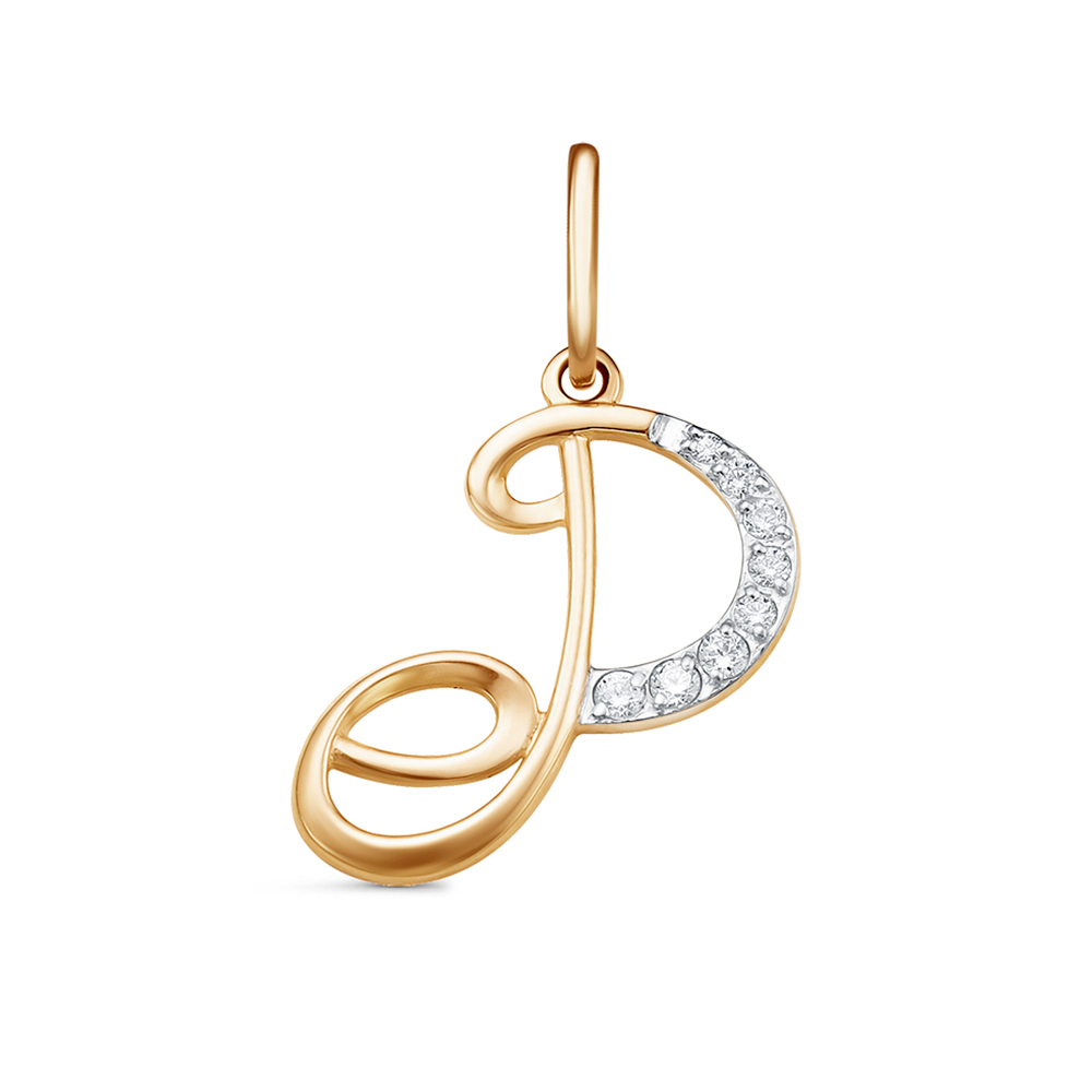 Подвеска буквы из золота Maskom 121-993_f-201