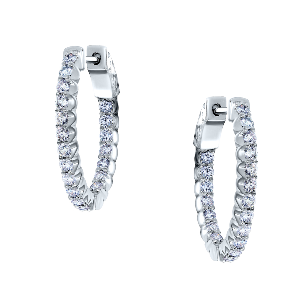 Серьги с бриллиантом ГАЛЕРЕЯ ЭКСКЛЮЗИВА 4570319.