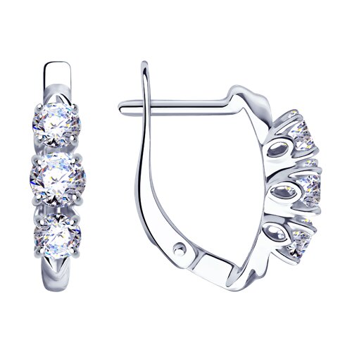 Серьги из серебра SOKOLOV 94-120-01216-1