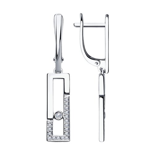 Серьги с бриллиантом SOKOLOV 1021403 №25 40