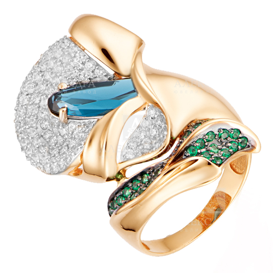 Кольцо с бриллиантом АЛЕКСАНДРА КЛ3503