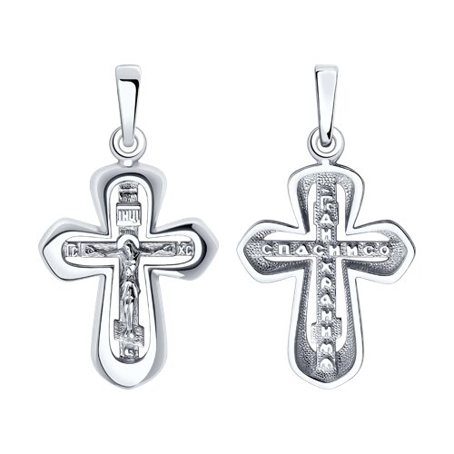 Подвеска крест из серебра SOKOLOV 94-131-02214-1