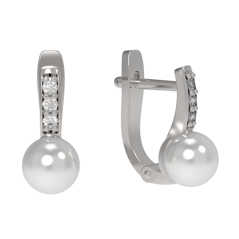 Серьги из серебра АРИНА 1035682-01150-2S