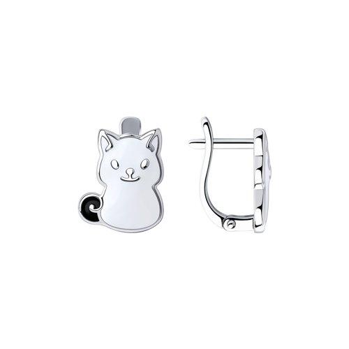 Серьги детские из серебра SOKOLOV 94024212