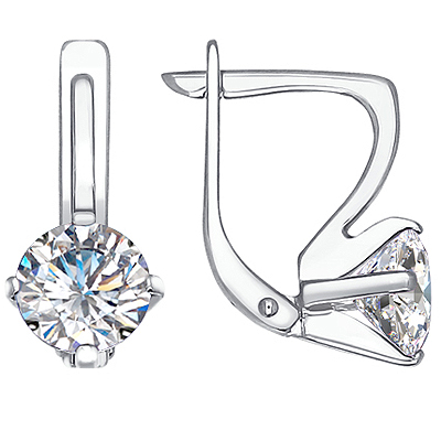 Серьги из серебра SOKOLOV 94020121