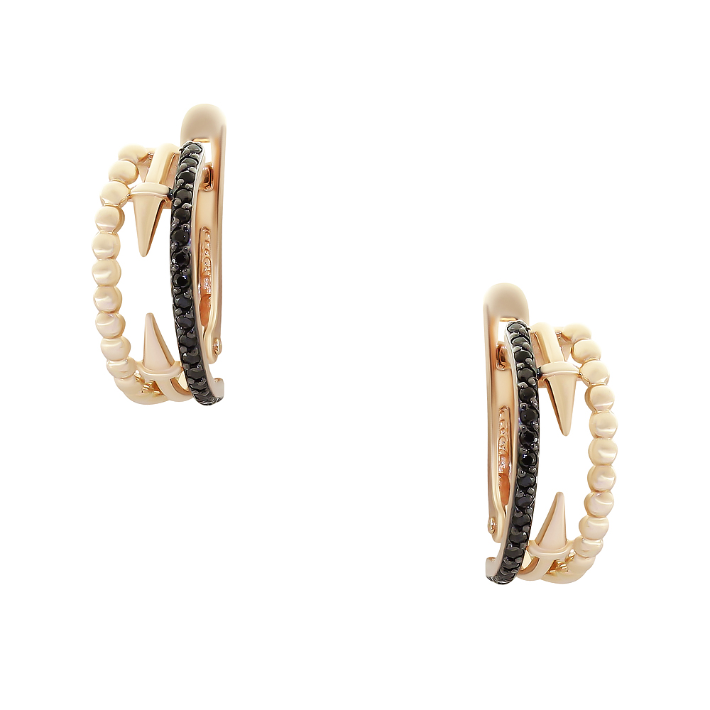 Серьги из золота CORONA с4459