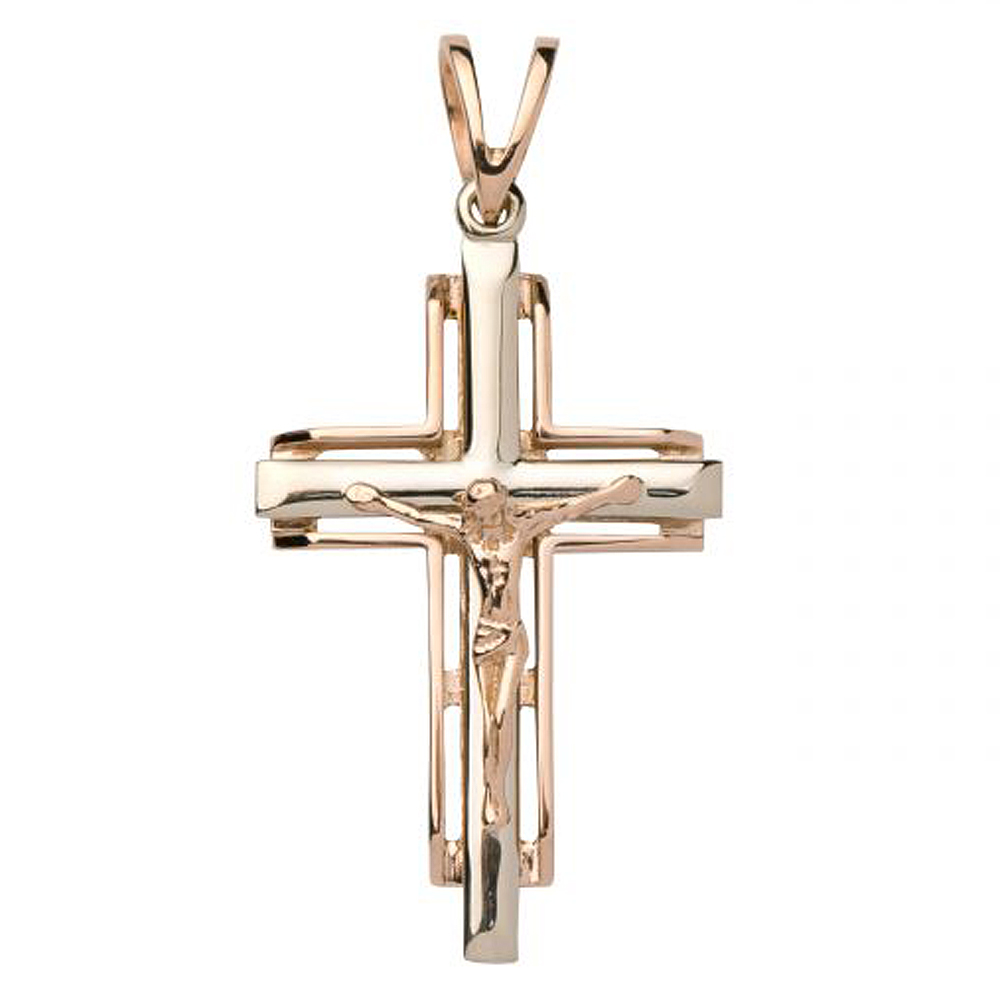 Подвеска крест из золота Золотник 4331