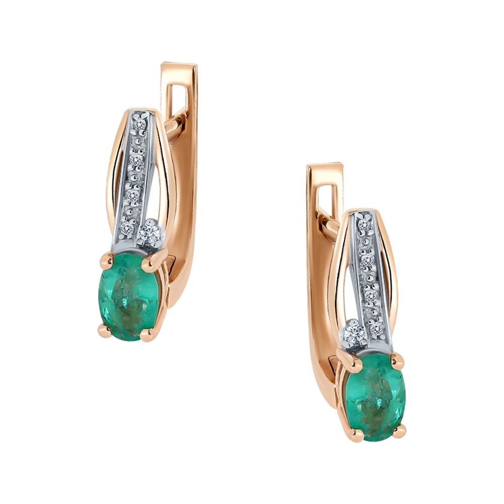 Серьги с бриллиантом Бриант ER3999E