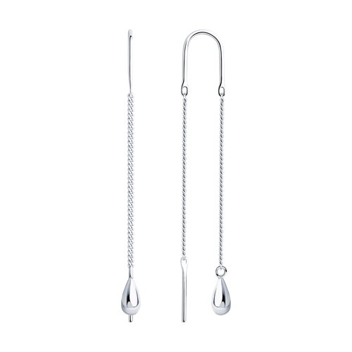 Серьги продежки из серебра SOKOLOV 94025005