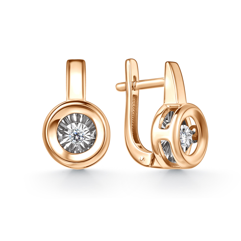 Серьги с бриллиантом grigoriev 02-11-51127-11-00