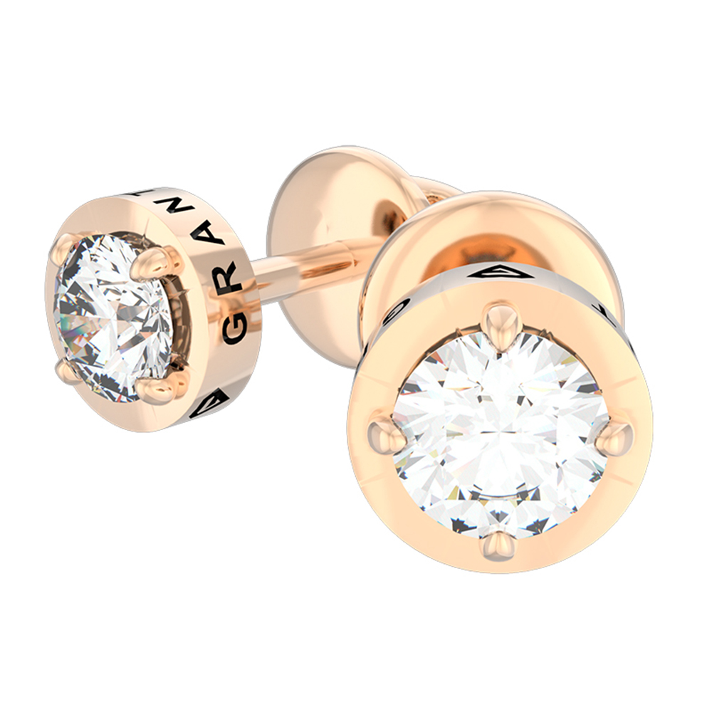 Серьги пуссеты с бриллиантом Grant Jewelry 0701793
