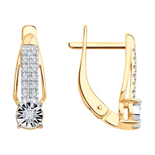 Серьги с бриллиантом SOKOLOV 51-220-02927-1 №25 117