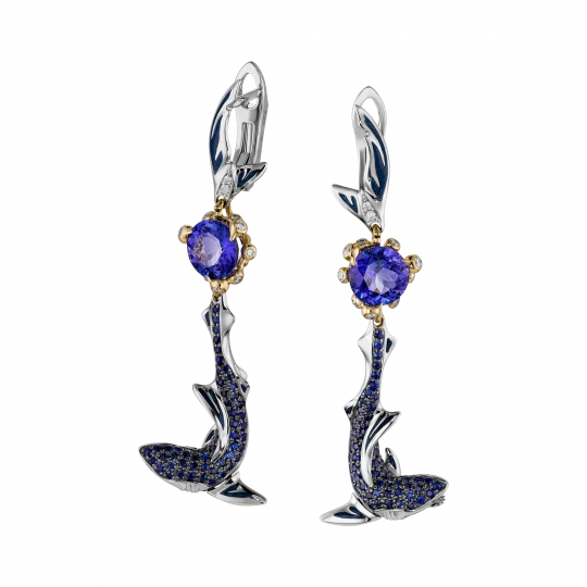 Серьги с бриллиантом Maxim Demidov 2025692