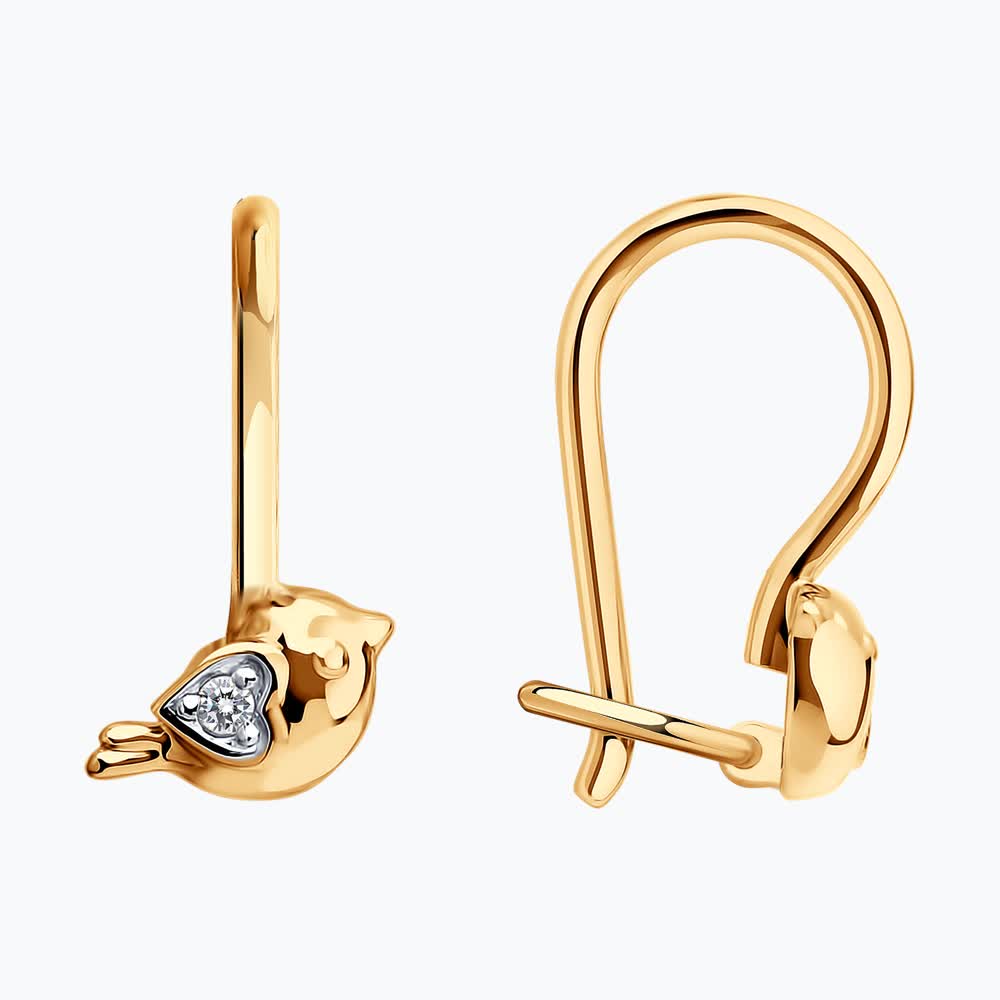 Серьги детские из золота SOKOLOV 0200988