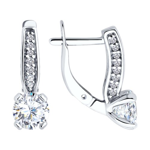 Серьги из серебра SOKOLOV 94-120-02639-1