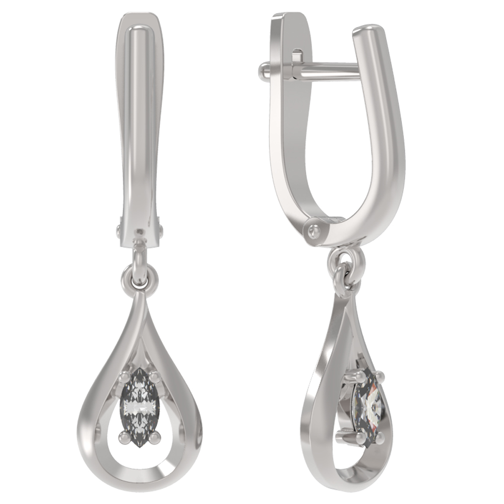 Серьги из серебра АРИНА 1039142-01110