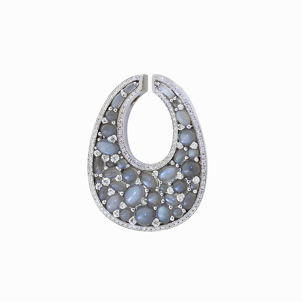 Подвеска с бриллиантом Арт-Модерн 050637-Б