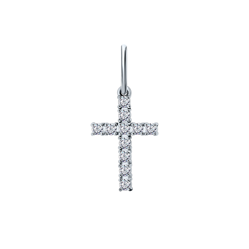 Подвеска крест из серебра Сильвер Лайн п1004р