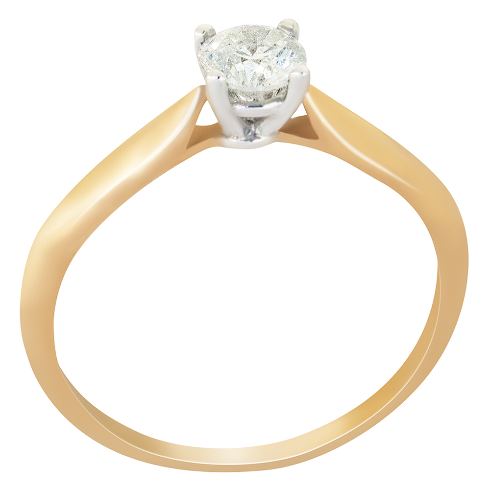 Кольцо помолвочное с бриллиантом Бриант RR3831D