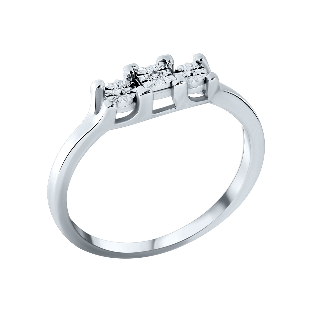 Кольцо из серебра АЛЬКОР 01-4139/000Б-00