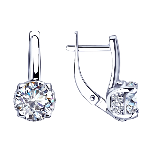 Серьги из серебра SOKOLOV 94023356