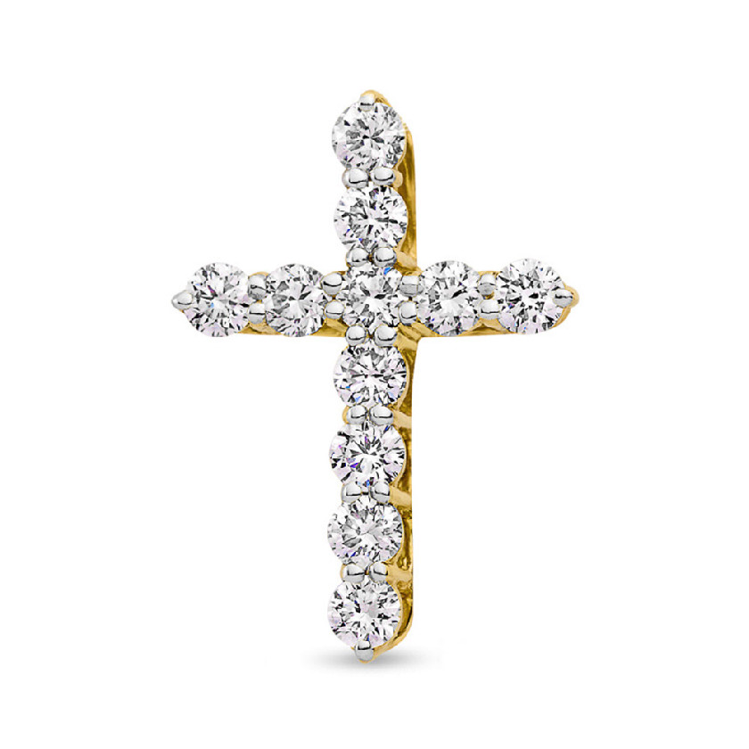 Подвеска крест с бриллиантом Grant Jewelry 9901046