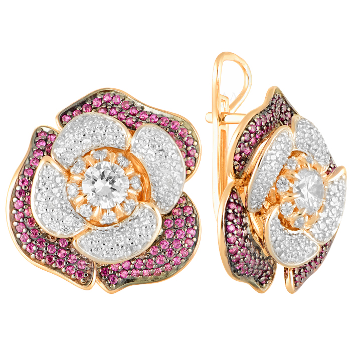 Серьги с бриллиантом АЛЕКСАНДРА КЛ-1911А