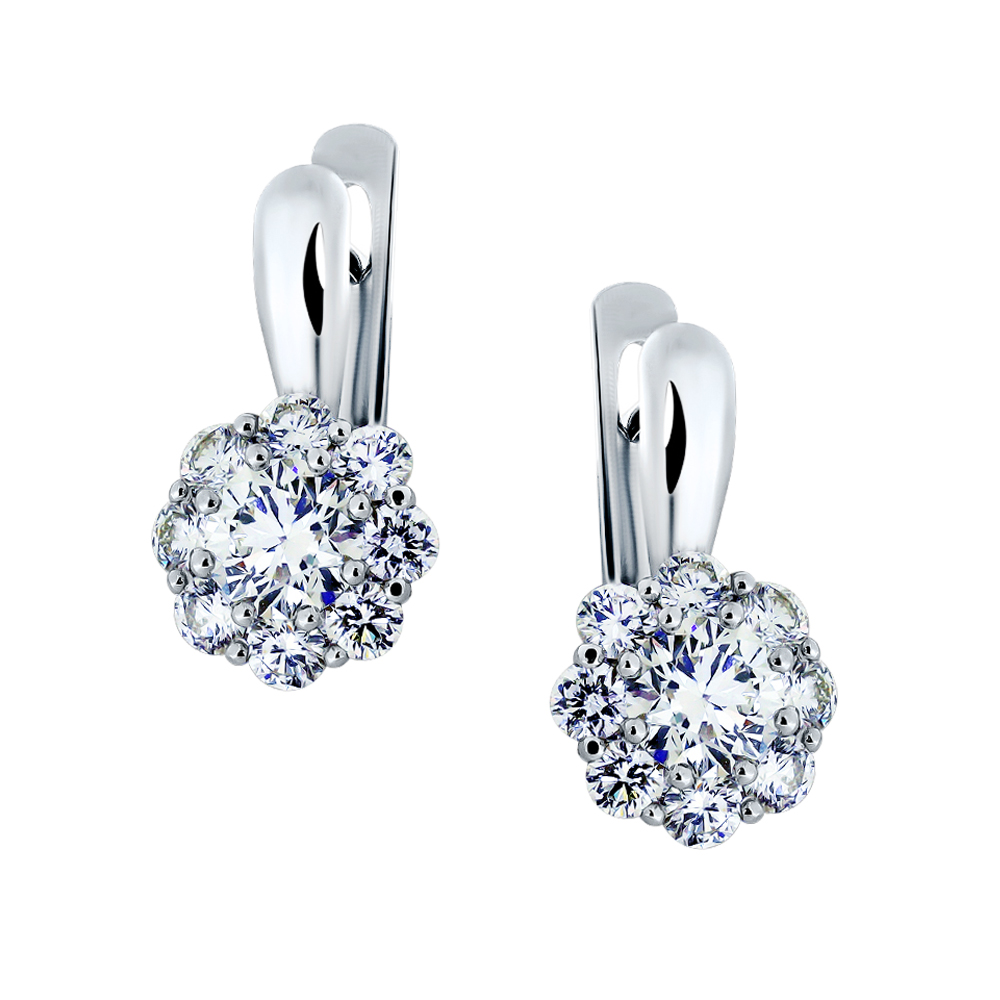 Серьги с бриллиантом ГАЛЕРЕЯ ЭКСКЛЮЗИВА 4570223