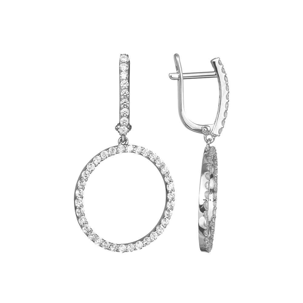 Серьги из серебра СБА2003К