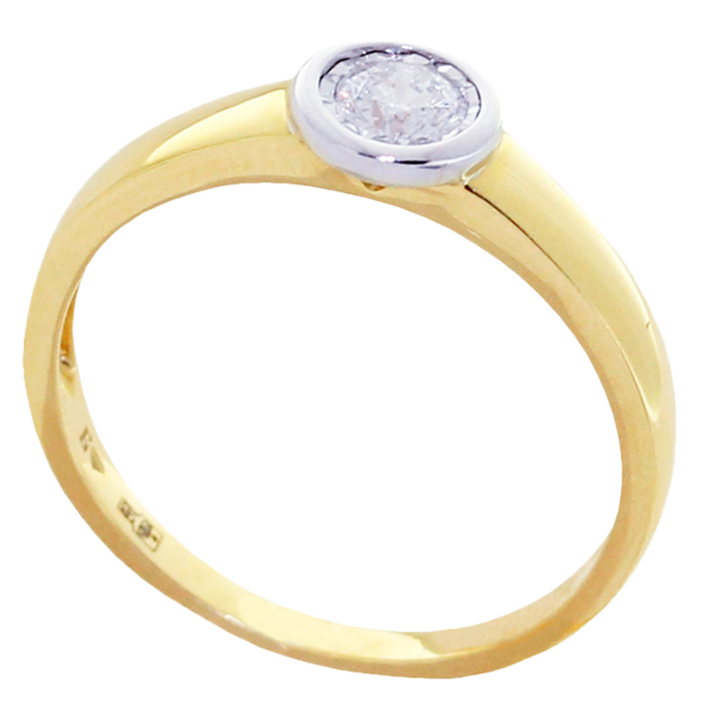 Кольцо помолвочное с бриллиантом Бриант RY31734D