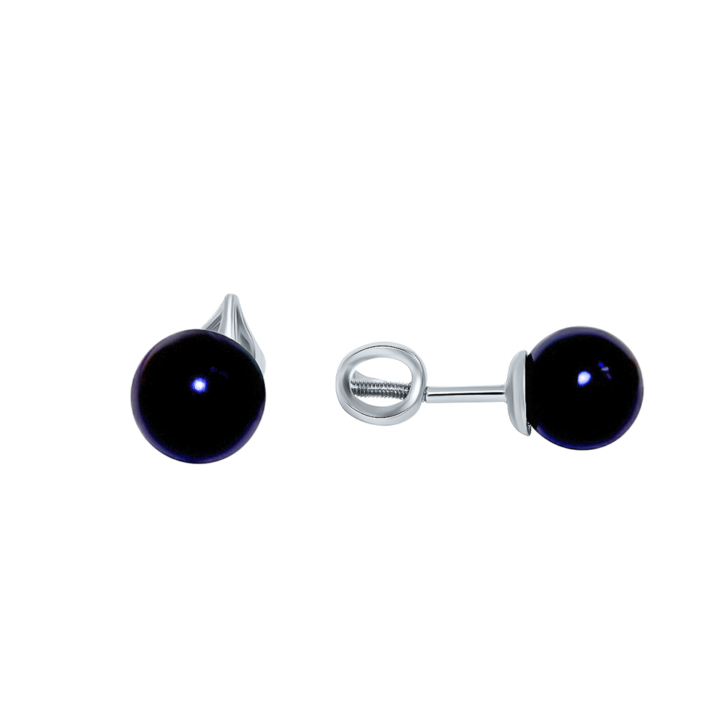 Серьги пуссеты из серебра Сильвер Лайн с105062рв