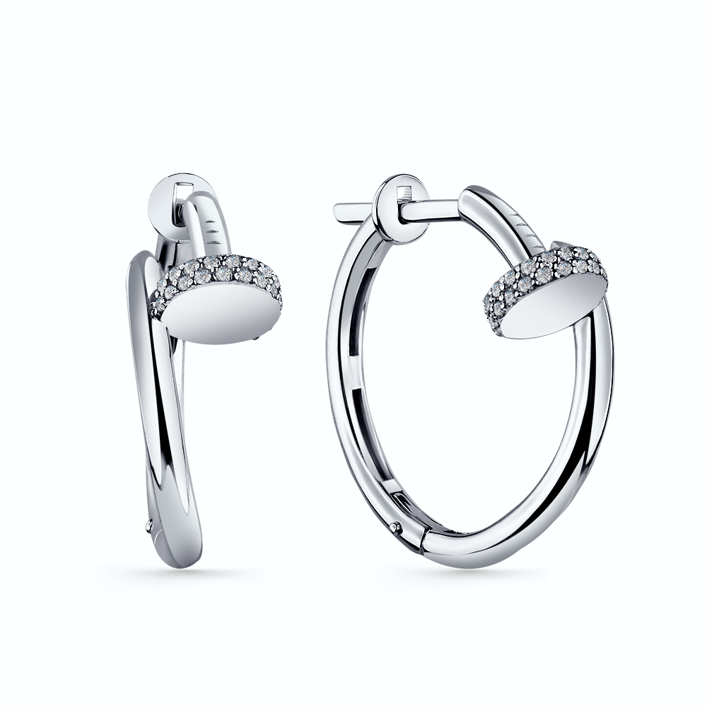 Серьги с бриллиантом grigoriev 02-12-0592-11-00