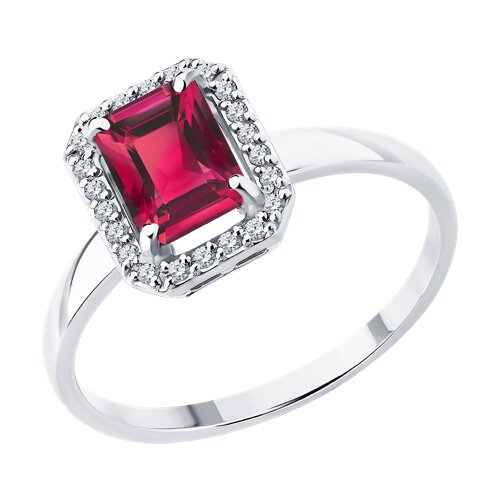 Кольцо с бриллиантом SOKOLOV 4010754-3