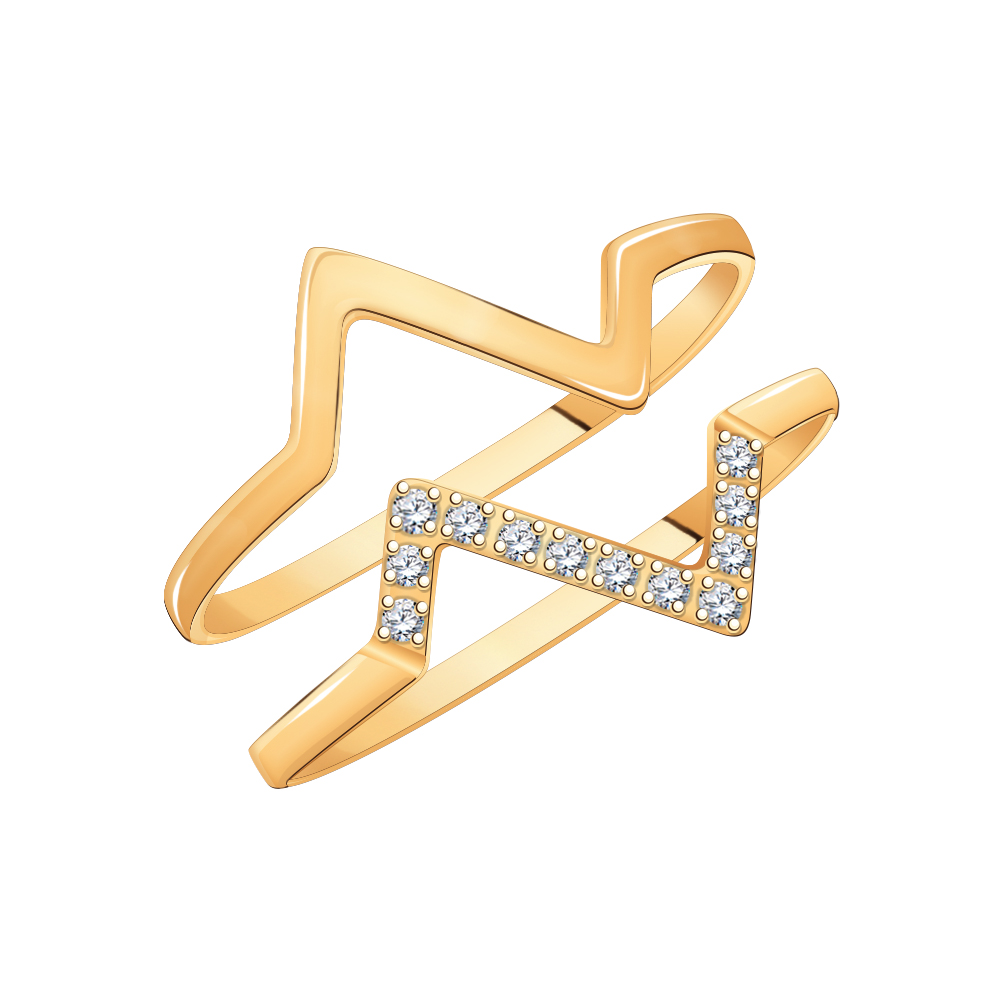 Кольцо из золота Атолл 10829