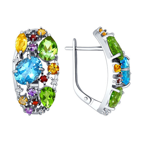 Серьги из серебра SOKOLOV 92020174