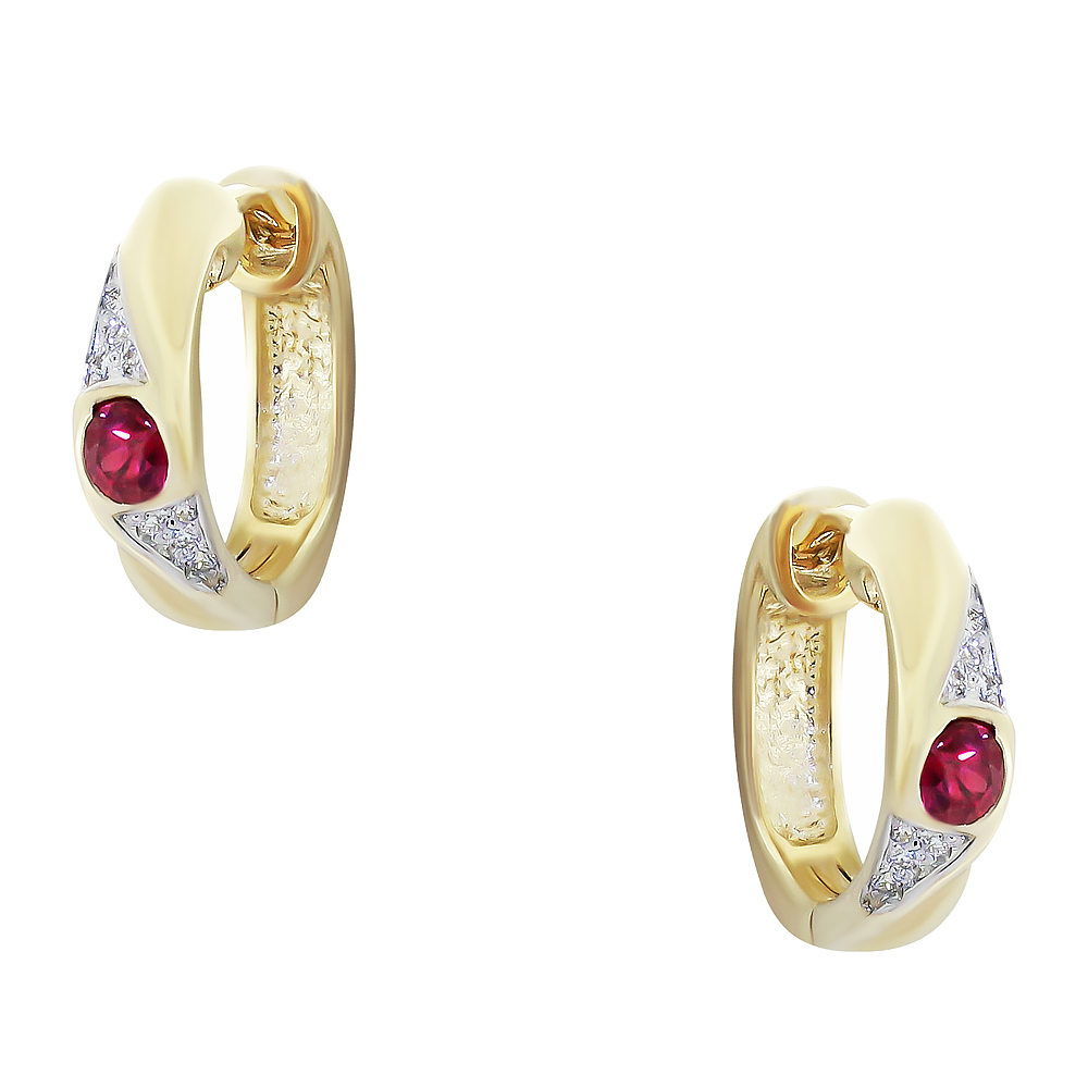 Серьги с бриллиантом ГАЛЕРЕЯ ЭКСКЛЮЗИВА 5570273 R