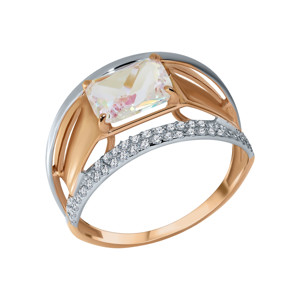 Кольцо из золота Maskom 100-1636_krist-214