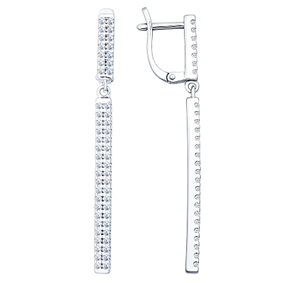 Серьги из серебра SOKOLOV 94021791