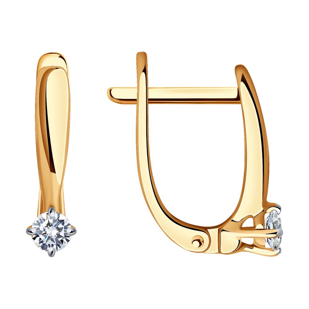 Серьги с бриллиантом SOKOLOV 1021834 №21 88