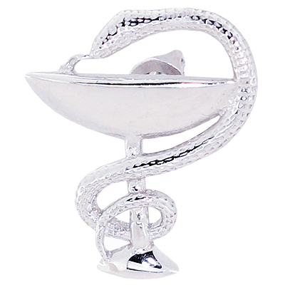 Значок из серебра Аврора 84234