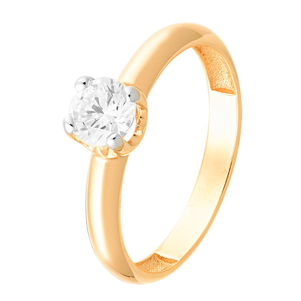 Кольцо помолвочное из золота кл2072-01